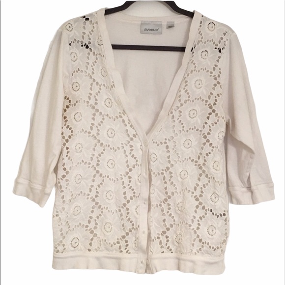 Avenue Tops - 🛍3/$25🛍 Avenue Cotton Lace Cardigan